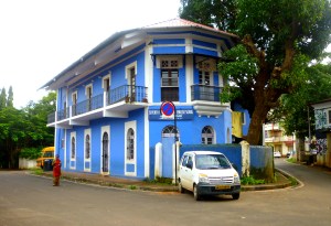 the colorful houses of Fontainhas, Panjim